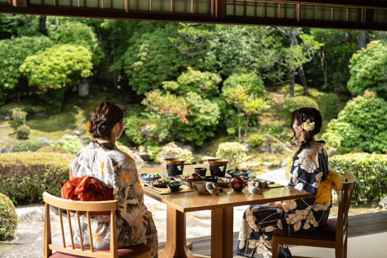 日本美を感じる夏「浴衣プラン」×乾杯酒付き京懐石ランチ