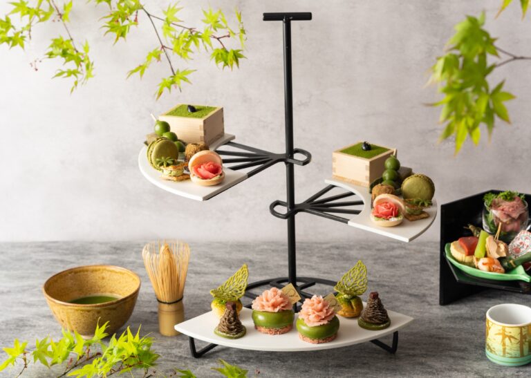 皐月【Blooming Japanese Tea Afternoon Tea】 花ひらく、日本茶の饗宴～新緑と花に包まれる、優美なひととき～